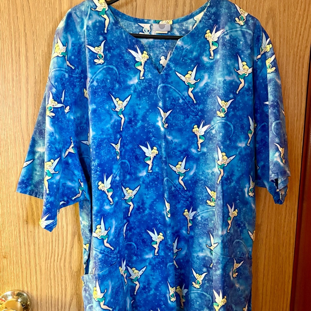 Disney Blue Tinker Bell Women's Top